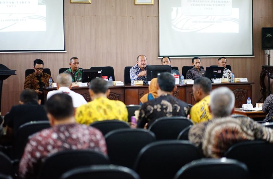 Pj Bupati Pati Hadiri Rakor Desk Persiapan Pilkada