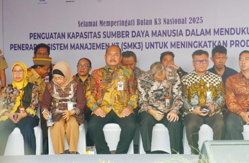 Pj Bupati Pati Hadiri Puncak Peringatan Bulan K3 Nasional