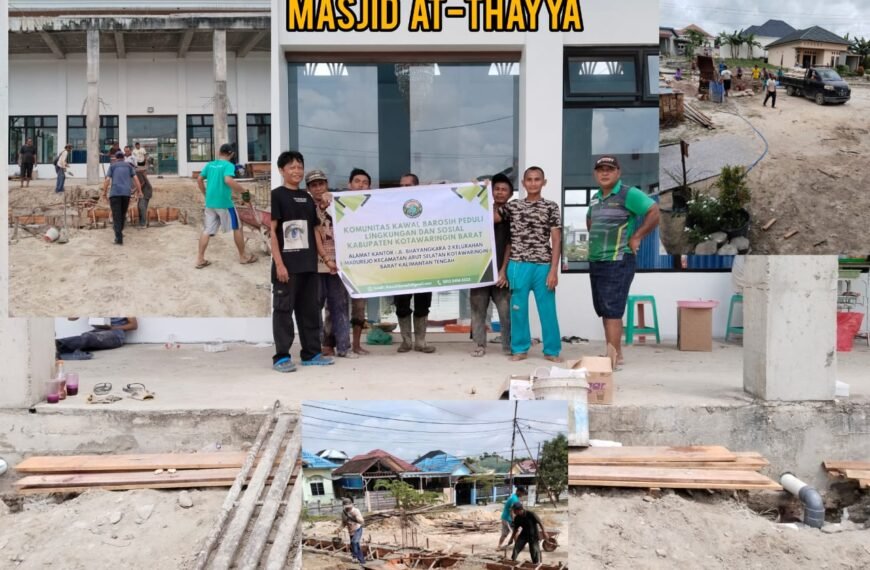 Kerja Bakti Gotong Royong Komunitas Kawal Barosih Bersama Jamaah MASJID AT-THAYYA