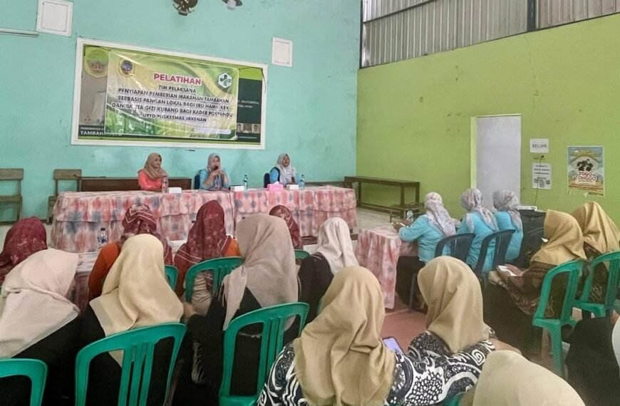 Puskesmas Jakenan Pati Beri Pelatihan Untuk Tim Pelaksana Pemberian Makan Tambahan