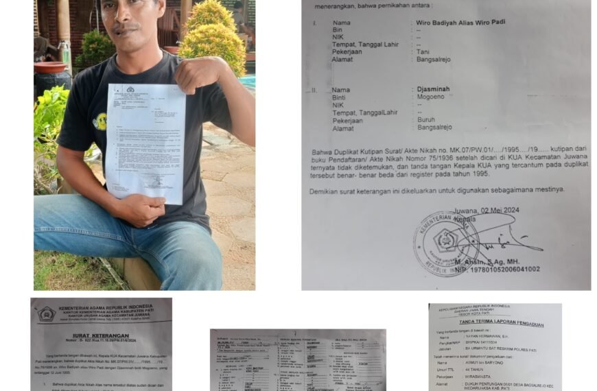 PENGADUAN ASMUI DI POLRESTA PATI TERKESAN LAMBAT