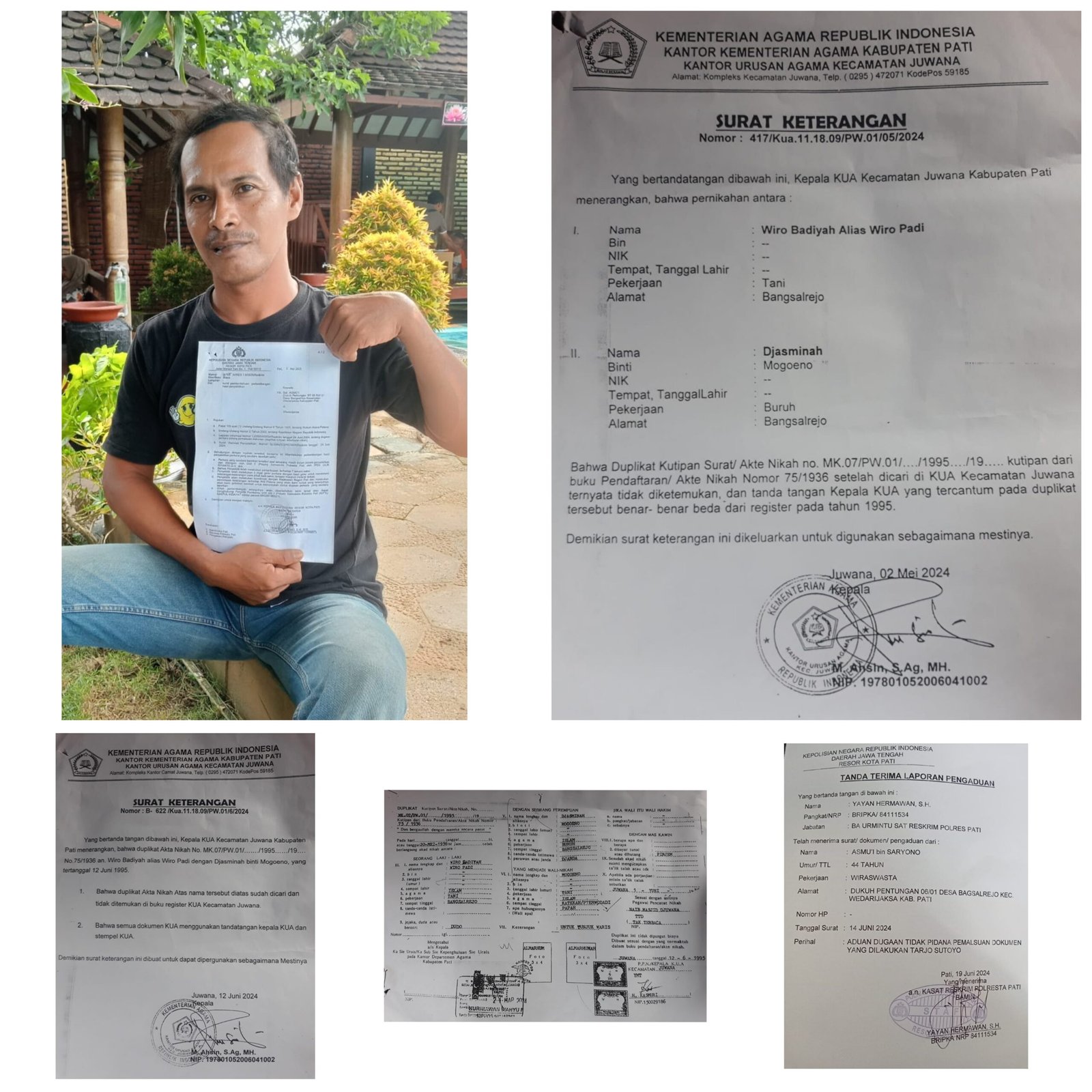 PENGADUAN ASMUI DI POLRESTA PATI TERKESAN LAMBAT
