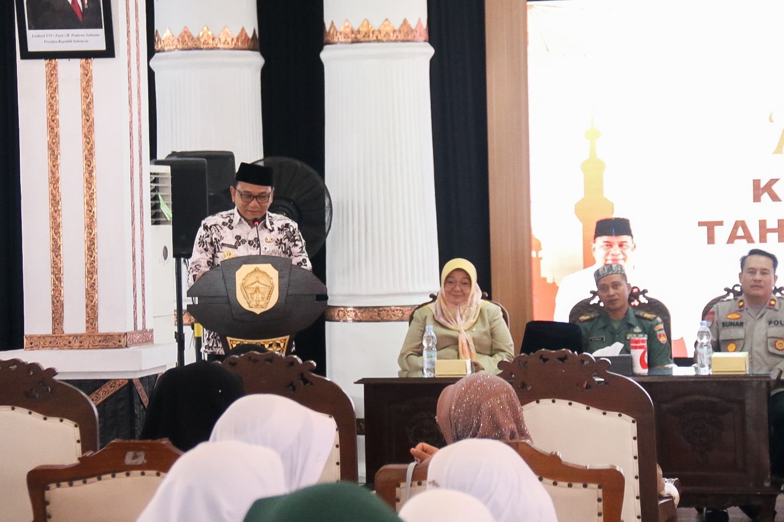 Wakil Bupati Pati Risma; menghadiri acara Tasyakuran Haji Kabupaten Pati Tahun 1447 H/2025 M