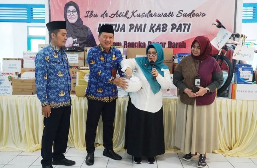 PMI dan Disperkim Pati Gelar Donor Darah, Ratusan Peserta Antusias Ikut Berpartisipasi