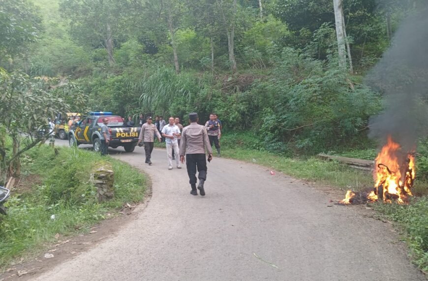 Polisi Gerak Cepat Amankan Diduga Pelaku Pencurian Dari Amukan Masa