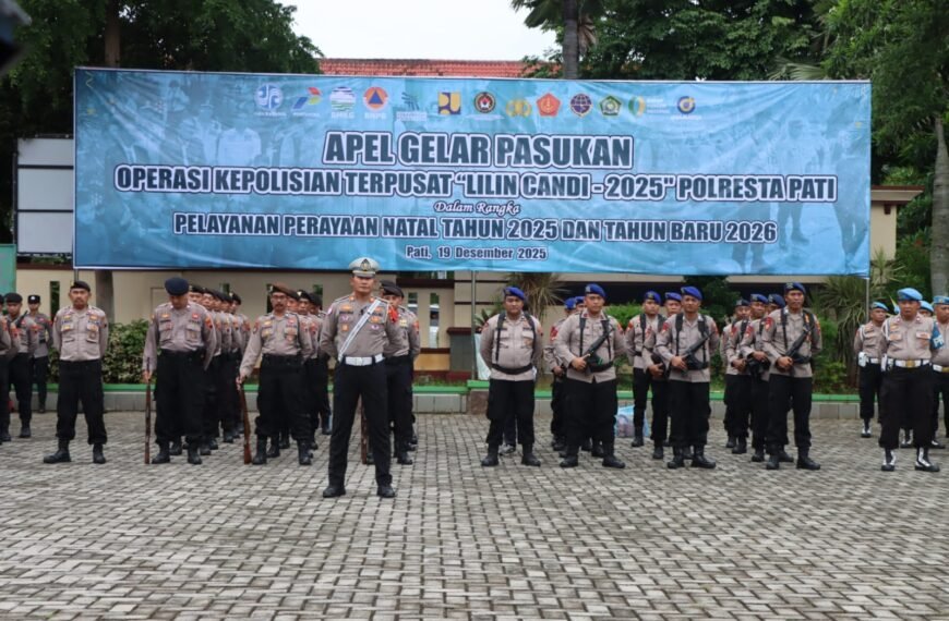 Polresta Pati Gelar Apel Pasukan Operasi Lilin 2025, Siap Maksimalkan Keamanan Nataru