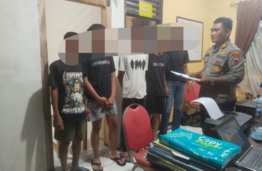 Polsek Sukolilo Gagalkan Tawuran Geng Remaja di Pasar, Belasan Pelajar Diamankan
