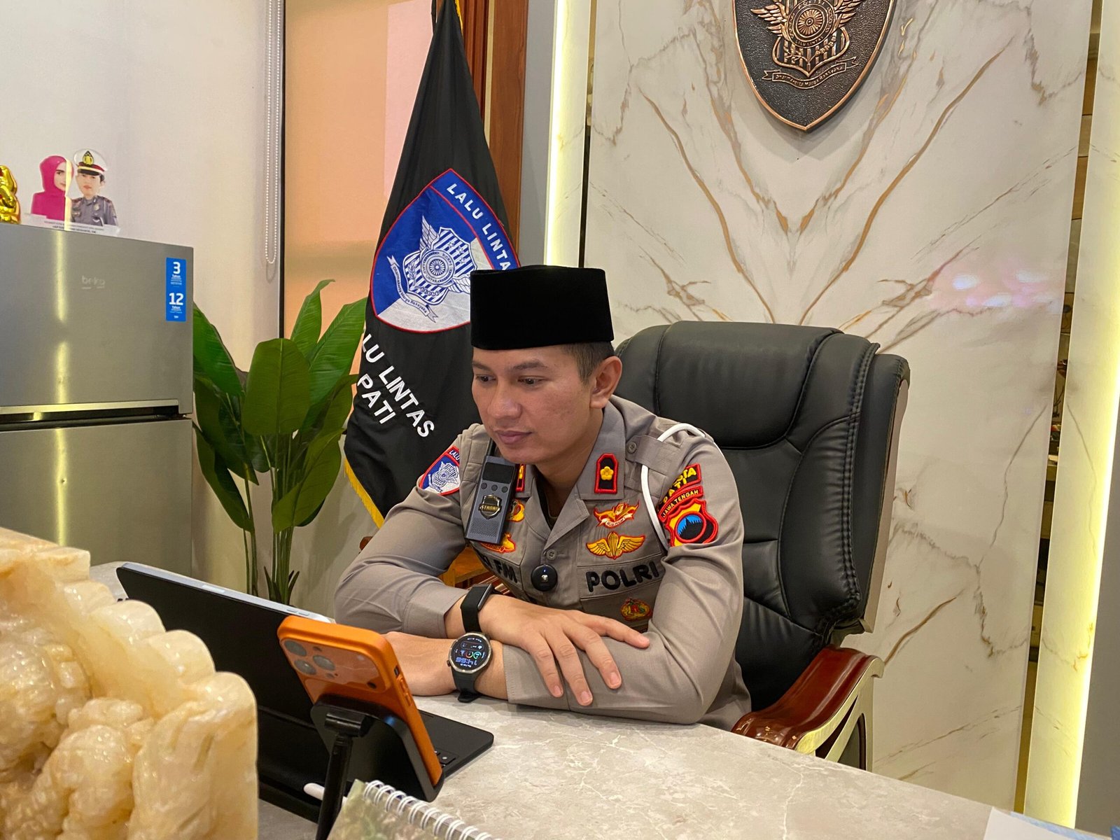 Satlantas Polresta Pati Gelar KURMA, Perkuat Iman dan Etika Pelayanan di Bulan Ramadhan