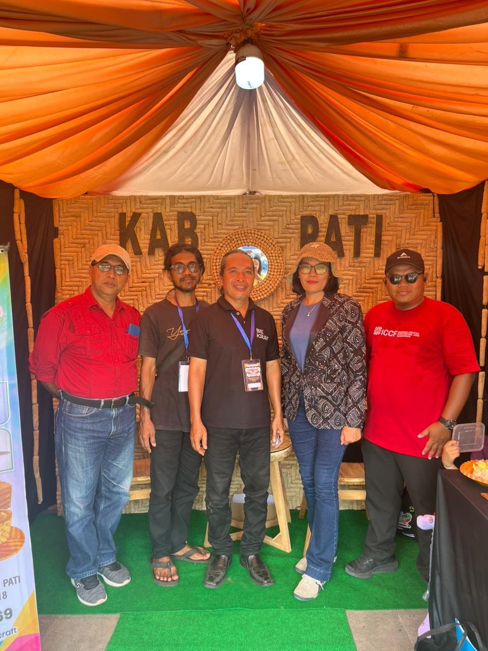 Kerajinan Bonggol Jagung Tiara Craft Asal Sarirejo Pati Ikuti Semarak KaTa di Grobogan