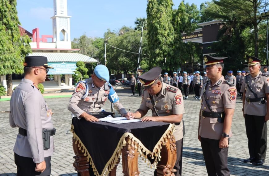 Sertijab 5 Pejabat Polresta Pati, Kapolresta Soroti Pelayanan Publik dan Kamtibmas