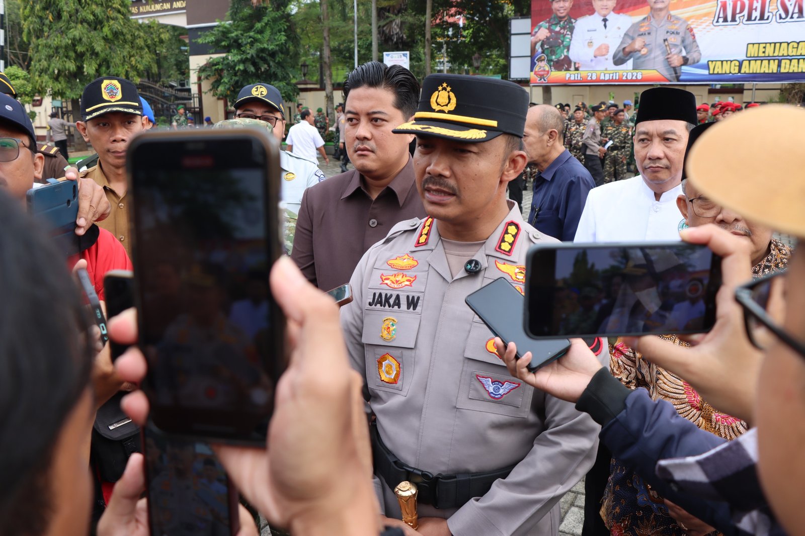 Polresta Pati Perkuat Sinergitas Lewat Apel “Sabuk Kamtibmas”, Dorong Keamanan Masyarakat