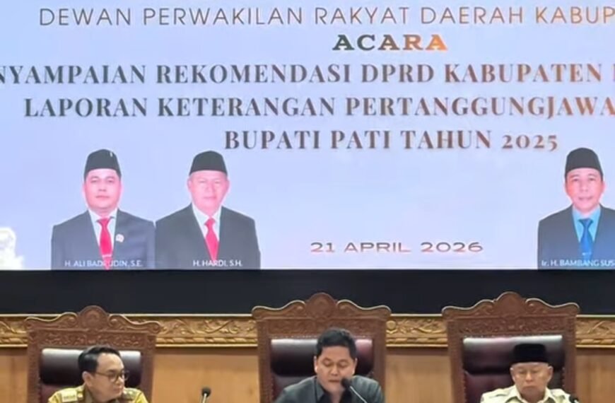DPRD Pati Gelar Sidang Rapat Paripurna Penyampaian Rekomendasi LKPJ Bupati Tahun 2025