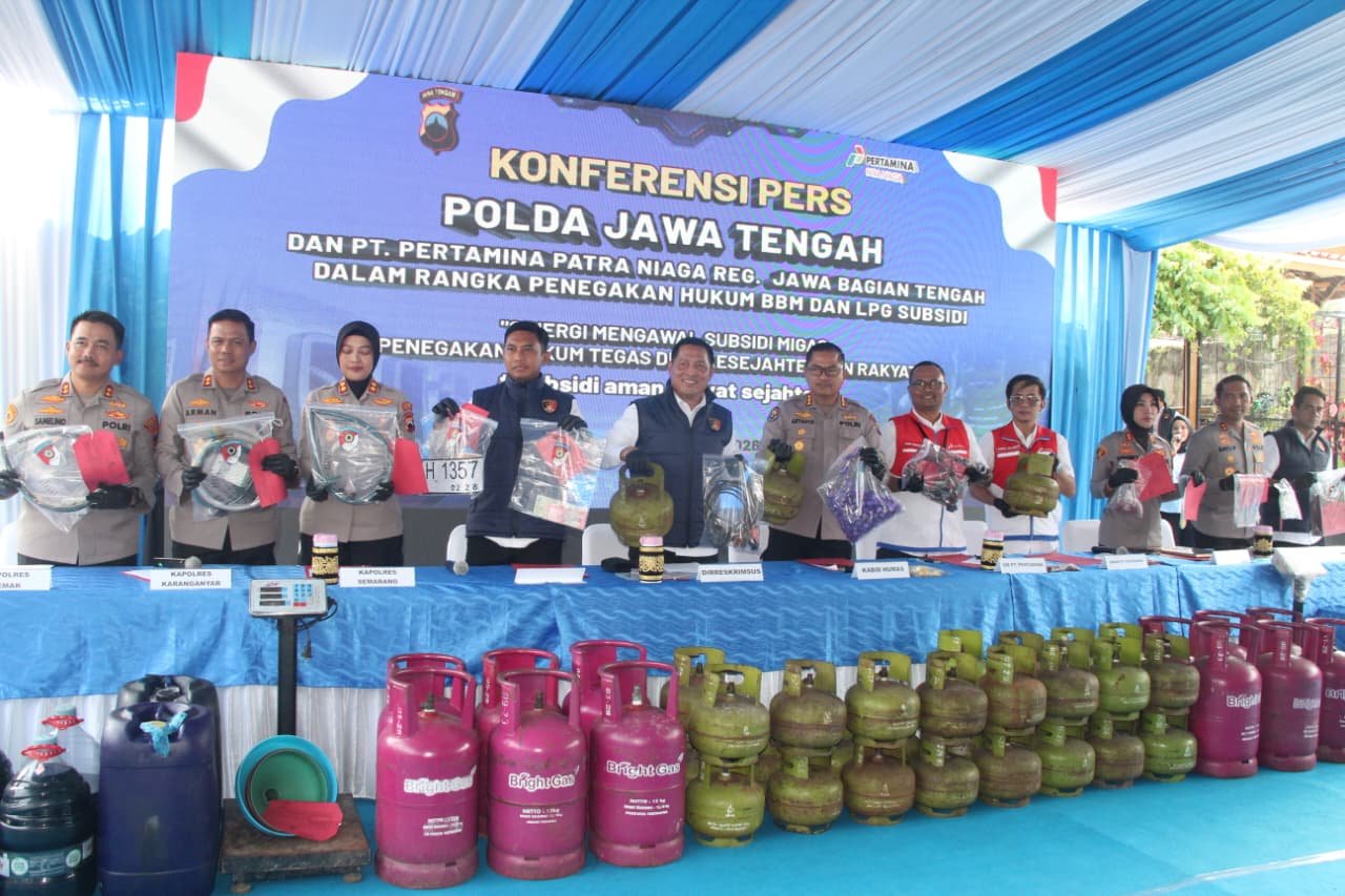 Polda Jateng Ungkap 53 Kasus Penyalahgunaan Subsidi Migas, 60 Tersangka Diamankan