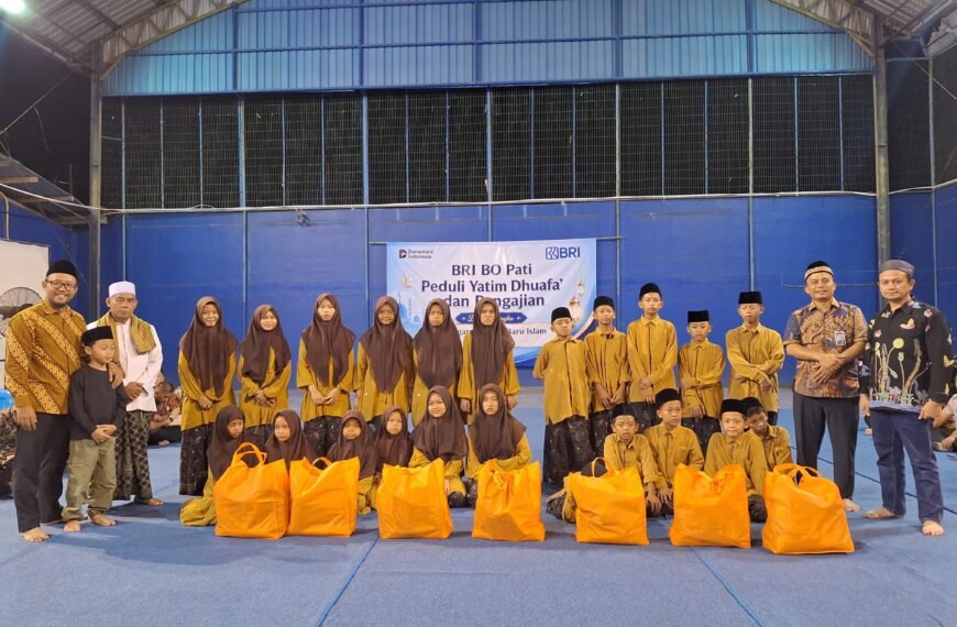 BRI BO Pati Gelar Santunan Yatim Dhuafa dan Pengajian Dalam Peringati Tahun Baru Islam 1448 H