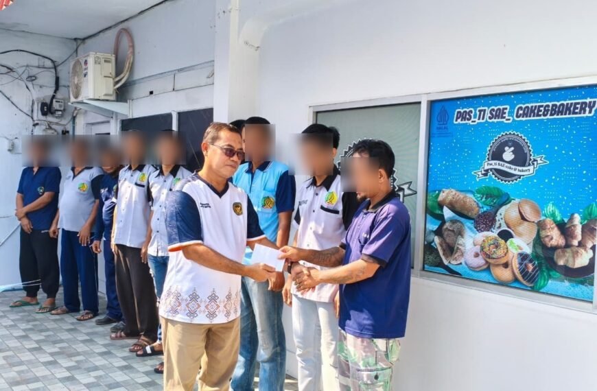 Lapas Pati mengapresiasi WBP yang mengikuti bimbingan kerja dengan Premi periode Juni 2026