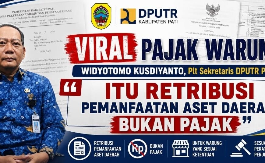 Terkait Video Viral, DPUTR Pati Klarifikasi “Itu Penarikan Retribusi Pemanfaatan Aset Daerah, “Bukan Pajak”