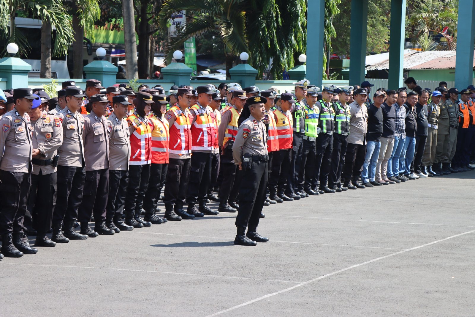 Polresta Pati Siagakan 629 Personil di Penyampaian Pendapat AMPB Hari Kedua