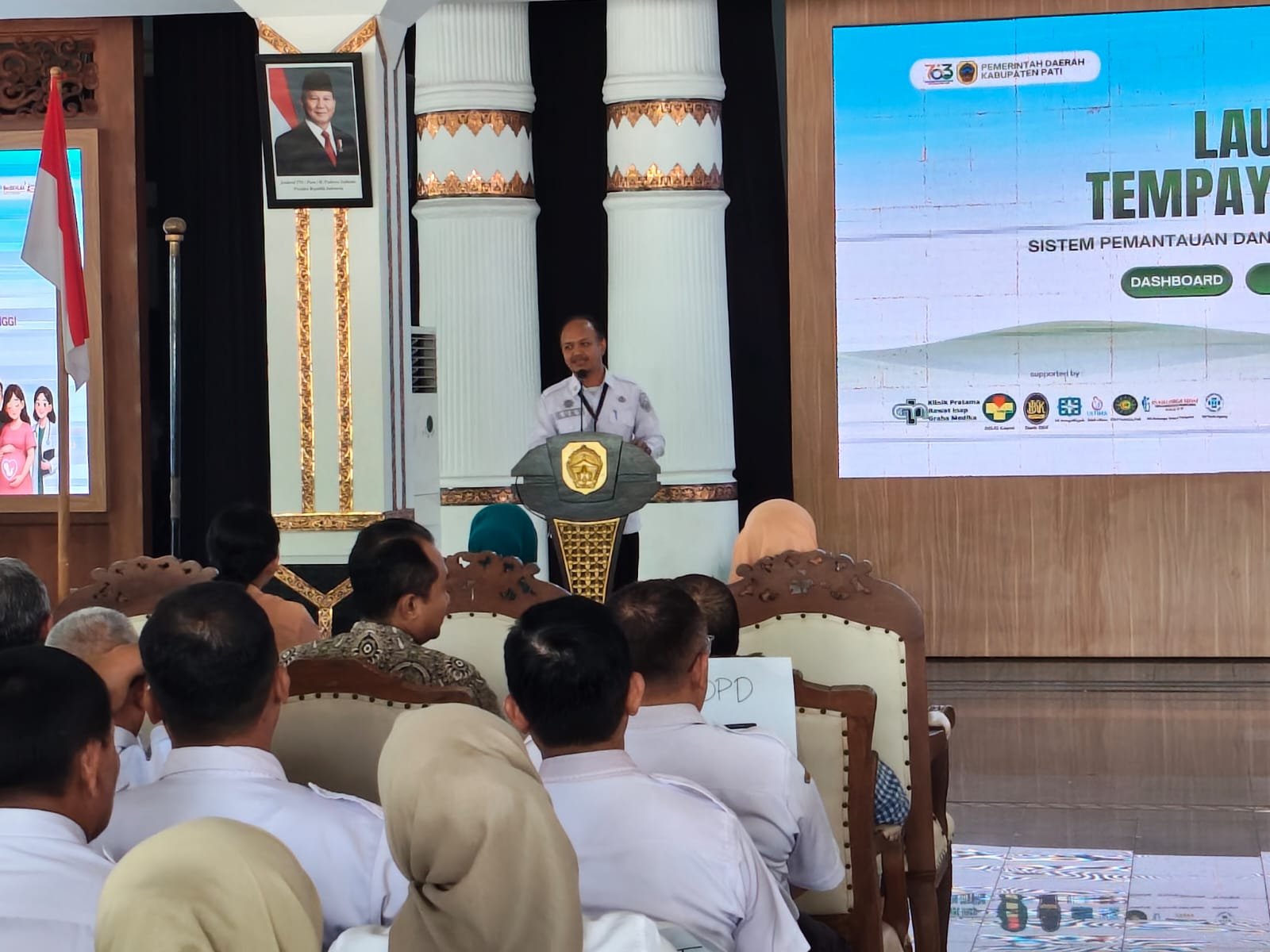 Dinkes Pati Launching Aplikasi “TEMPAYAN BU HARTI (Sistem Pemantauan dan Pelayanan Ibu Hamil Resiko Tinggi)