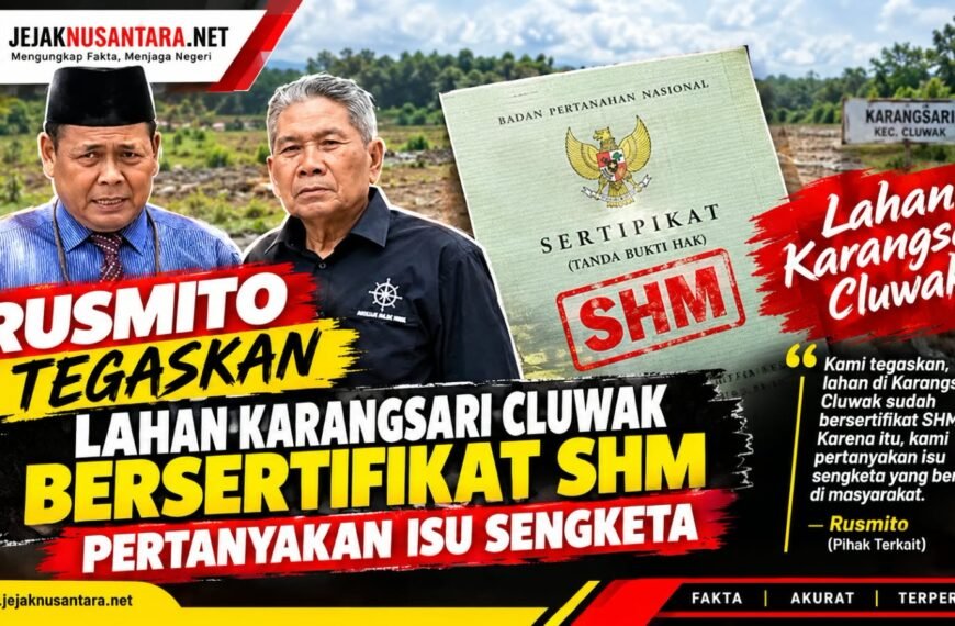 Rusmito Tegaskan Lahan Karangsari Cluwak Bersertifikat SHM, Pertanyakan Isu Sengketa