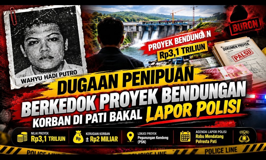 Diduga Jadi Korban Penipuan Proyek Bendungan Rp3,1 Triliun, Warga Pati Agendakan Lapor ke Polresta